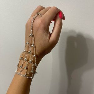 Silver color Bracelet ring Fashion Jewelry unique Mesh silver